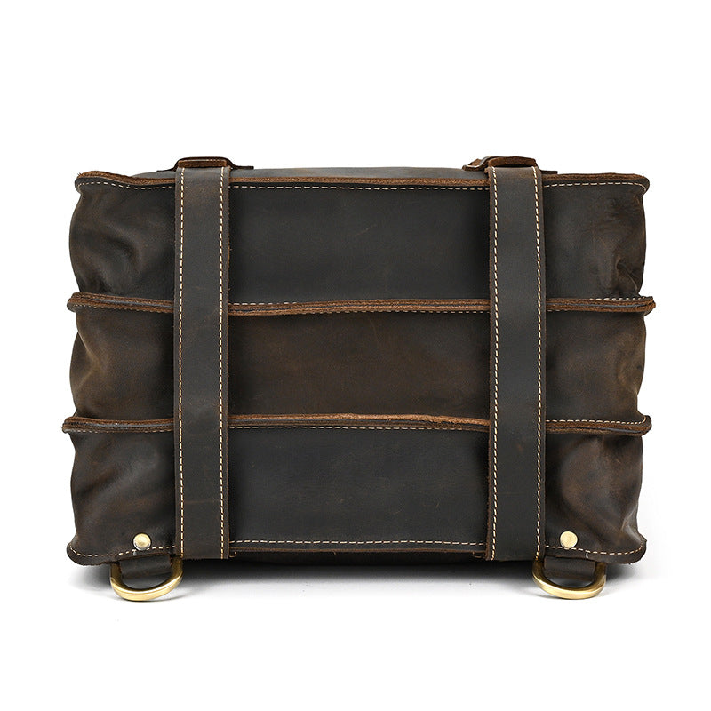 Eris | Vintage-Leder-Rucksack mit abnehmbaren Trägern