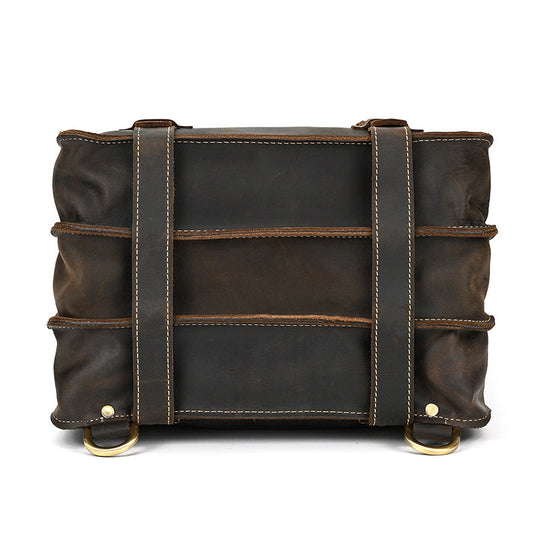Eris | Vintage-Leder-Rucksack mit abnehmbaren Trägern