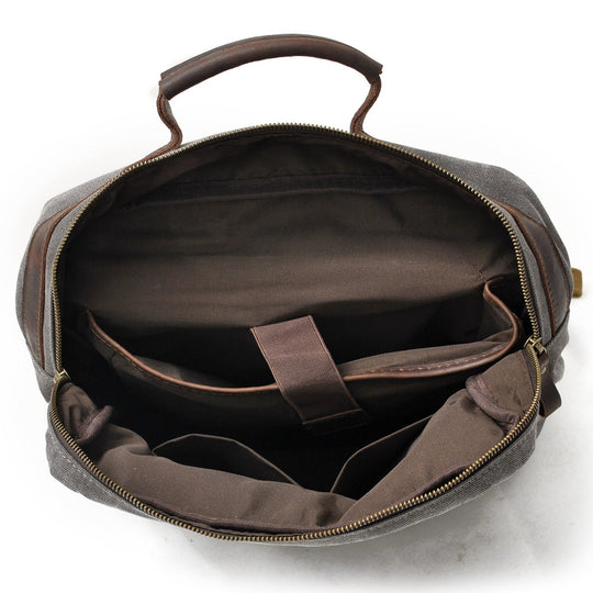 Fenric | Vintage-Tasche aus Canvas und Leder