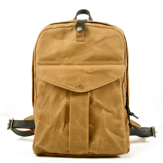 Calder | Rucksack aus gewachstem Canvas und Leder